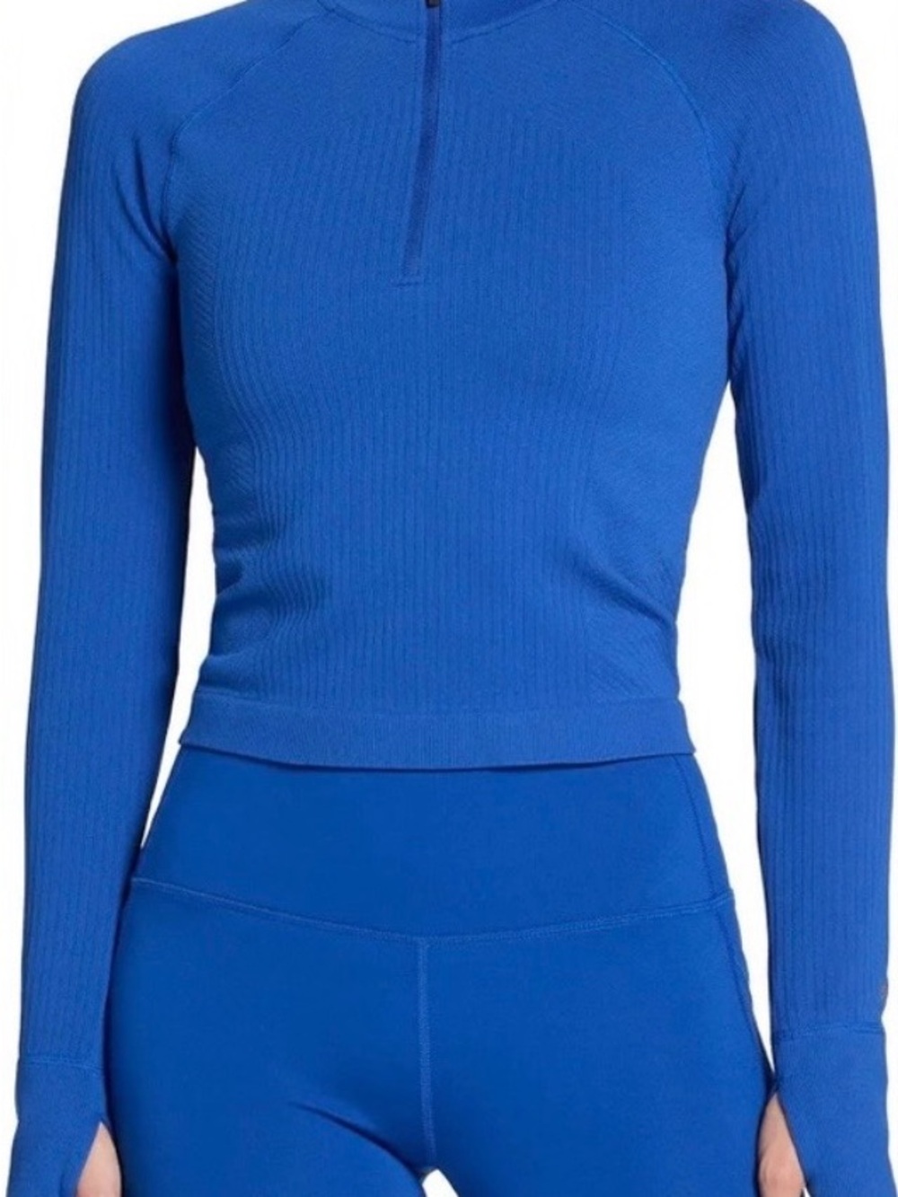 DSG Women’s Ribbed Seamless Half Zip